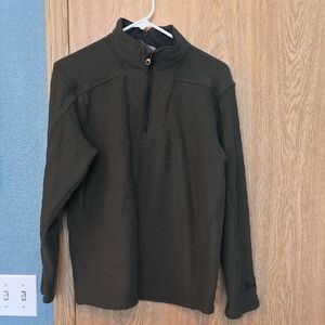 Under Armour Men's Dark Green Zip-Up Sweater